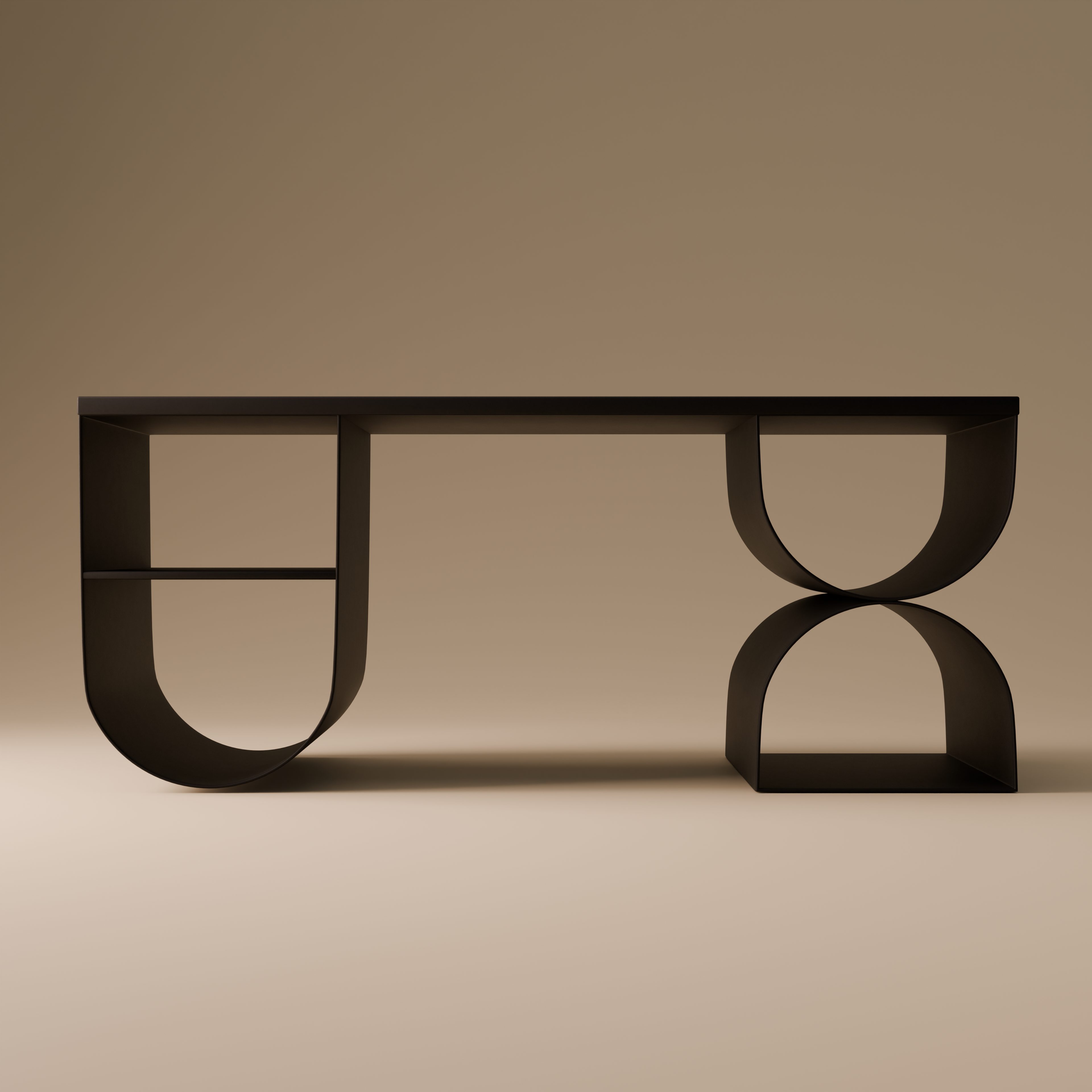 Metal Coffee Table | Minimalist Geometric Design