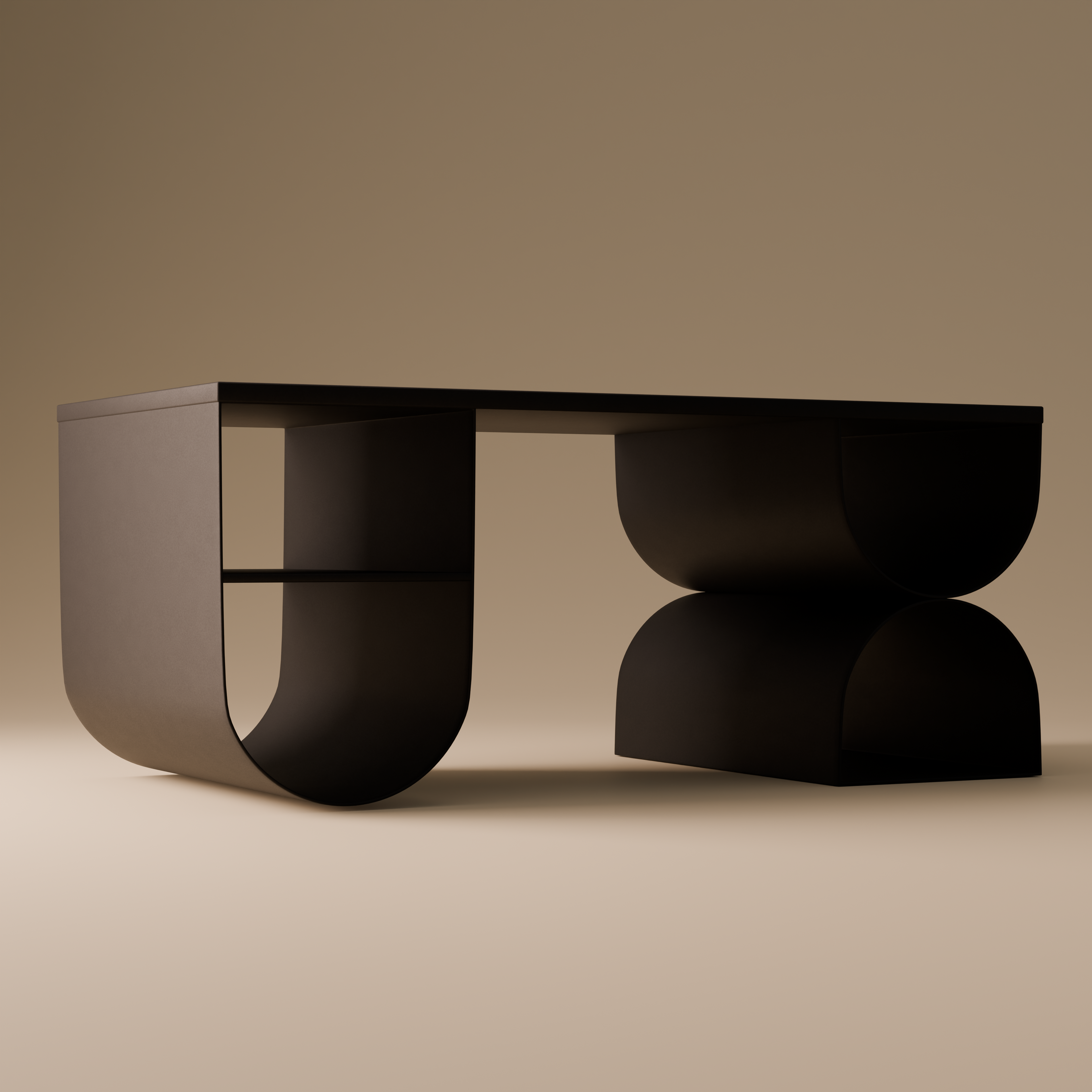 Metal Coffee Table | Minimalist Geometric Design