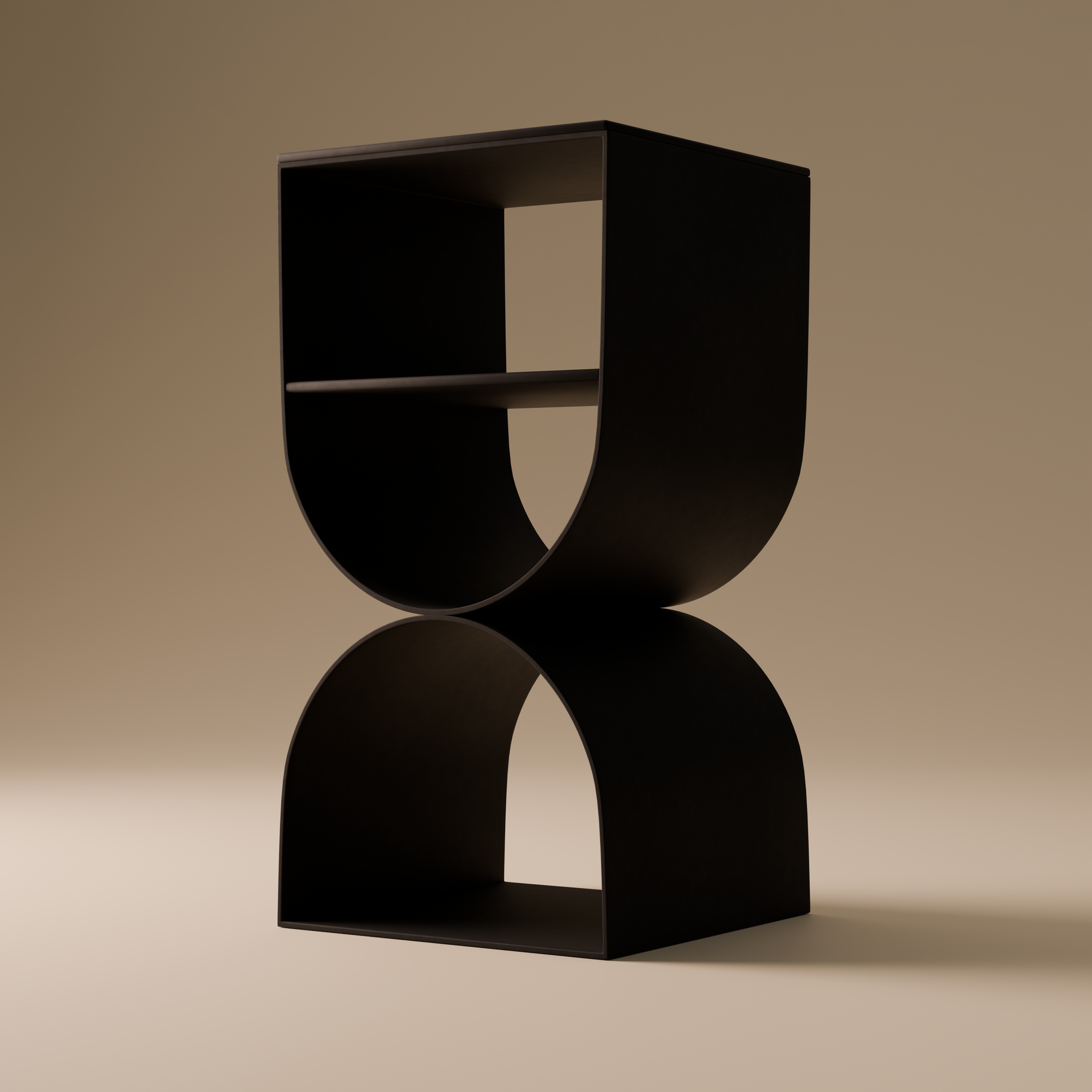 Metal Side Table | Minimalist Geometric Design