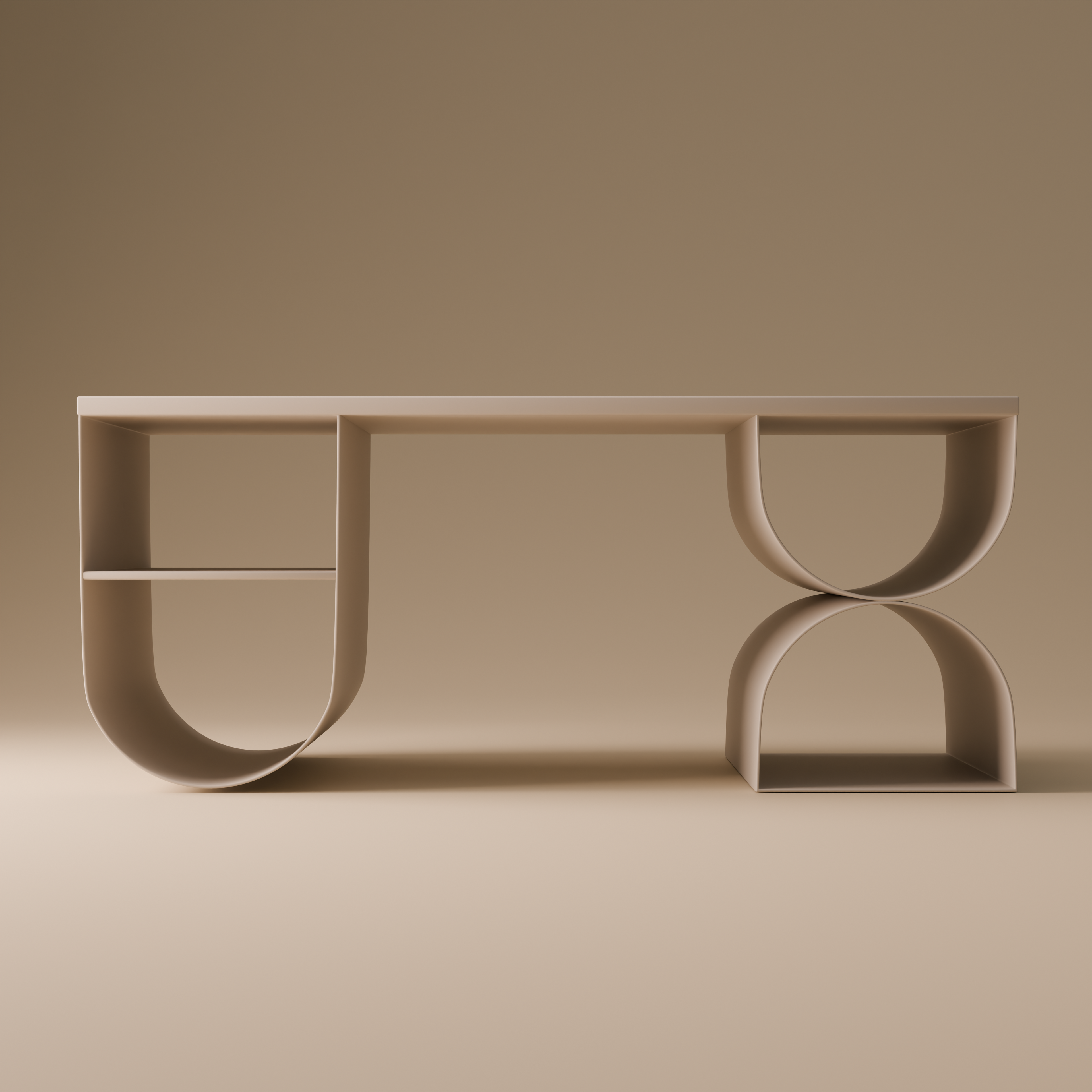 Metal Coffee Table | Minimalist Geometric Design