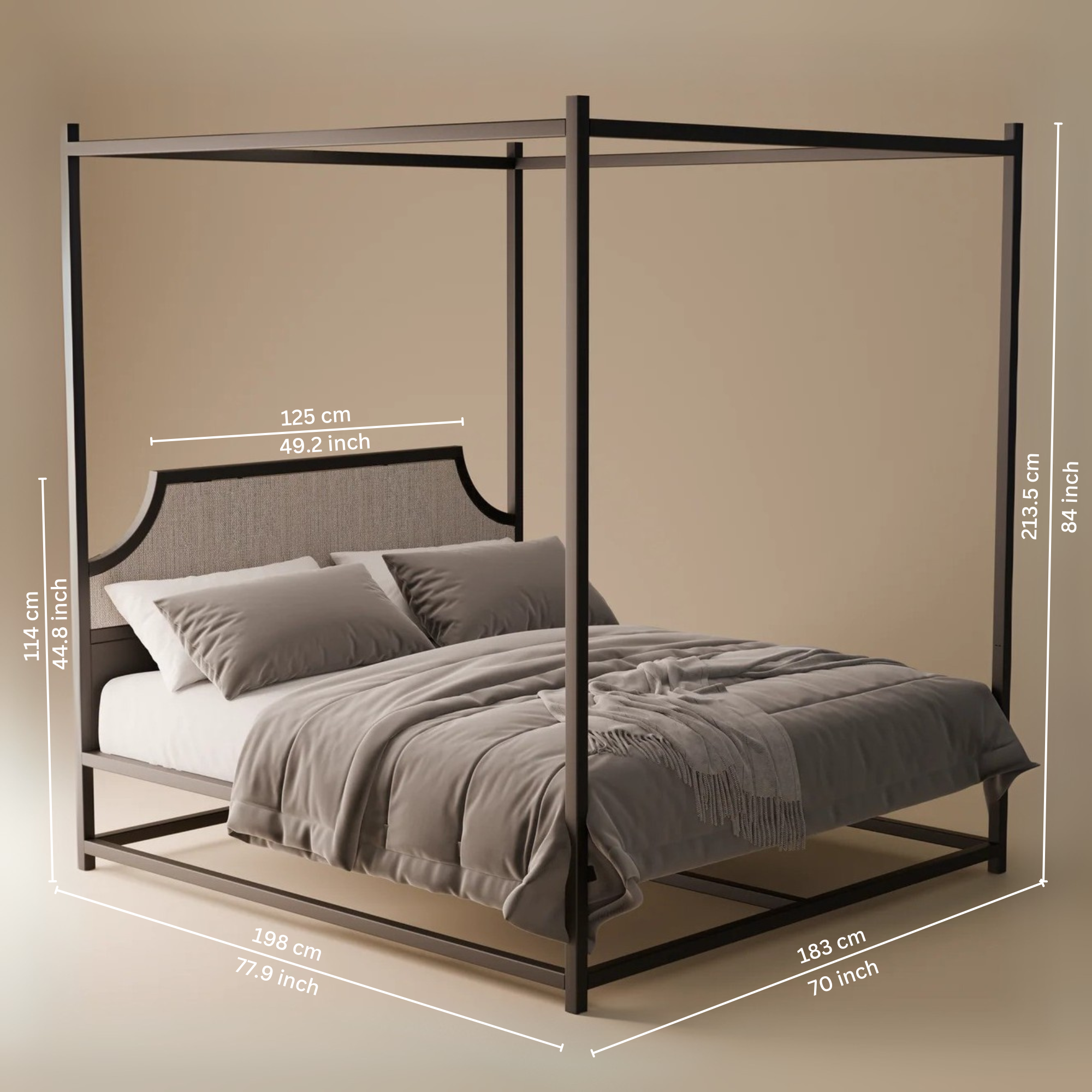 Metal Canopy Bed