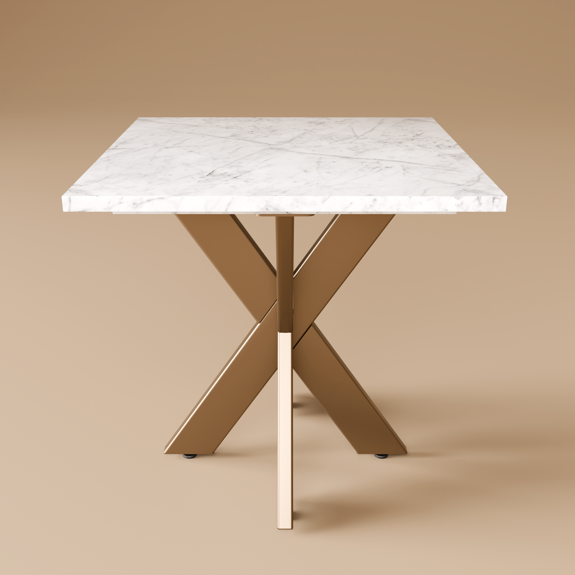 Metal & Marble X Table