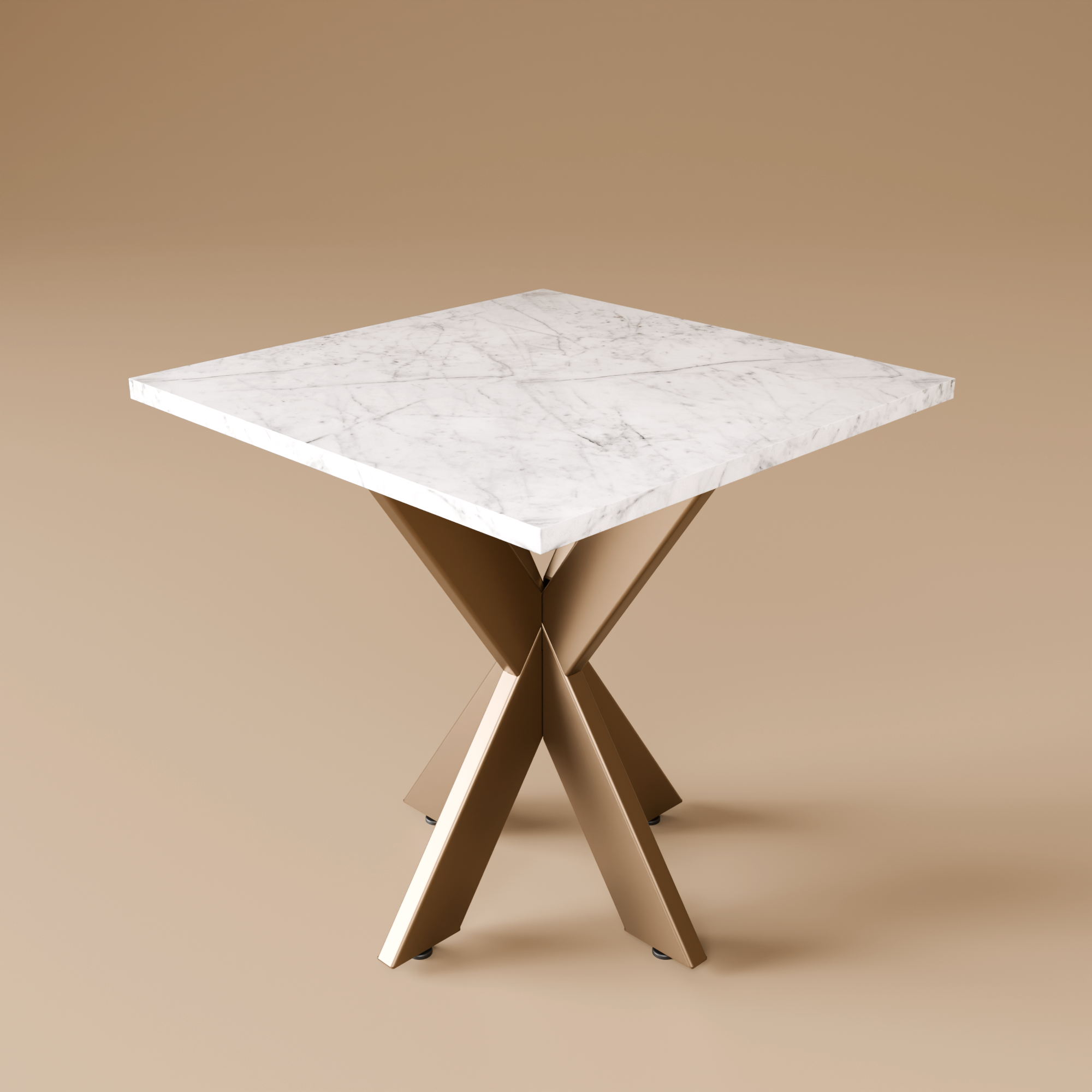 Metal & Marble X Table
