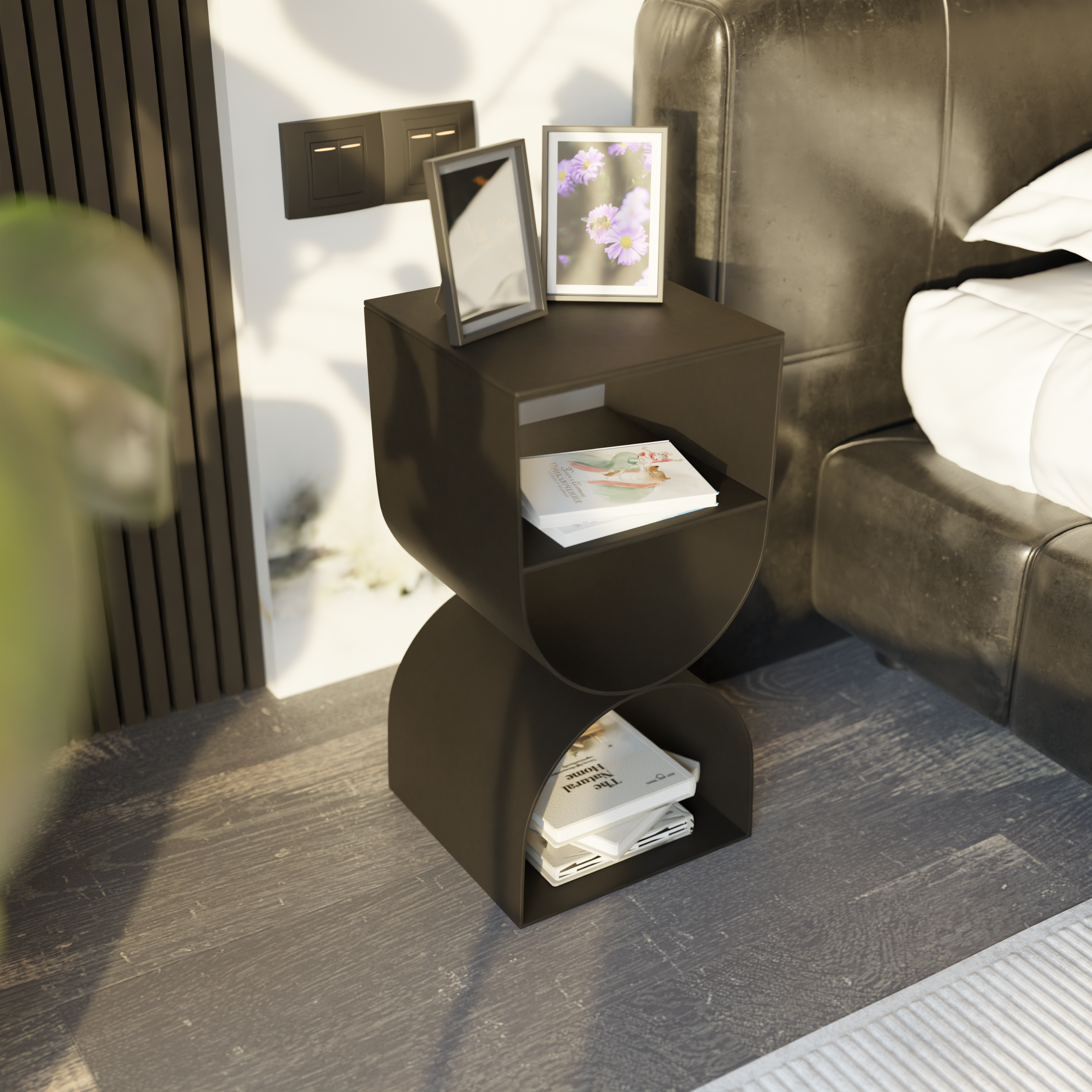 Metal Side Table | Minimalist Geometric Design