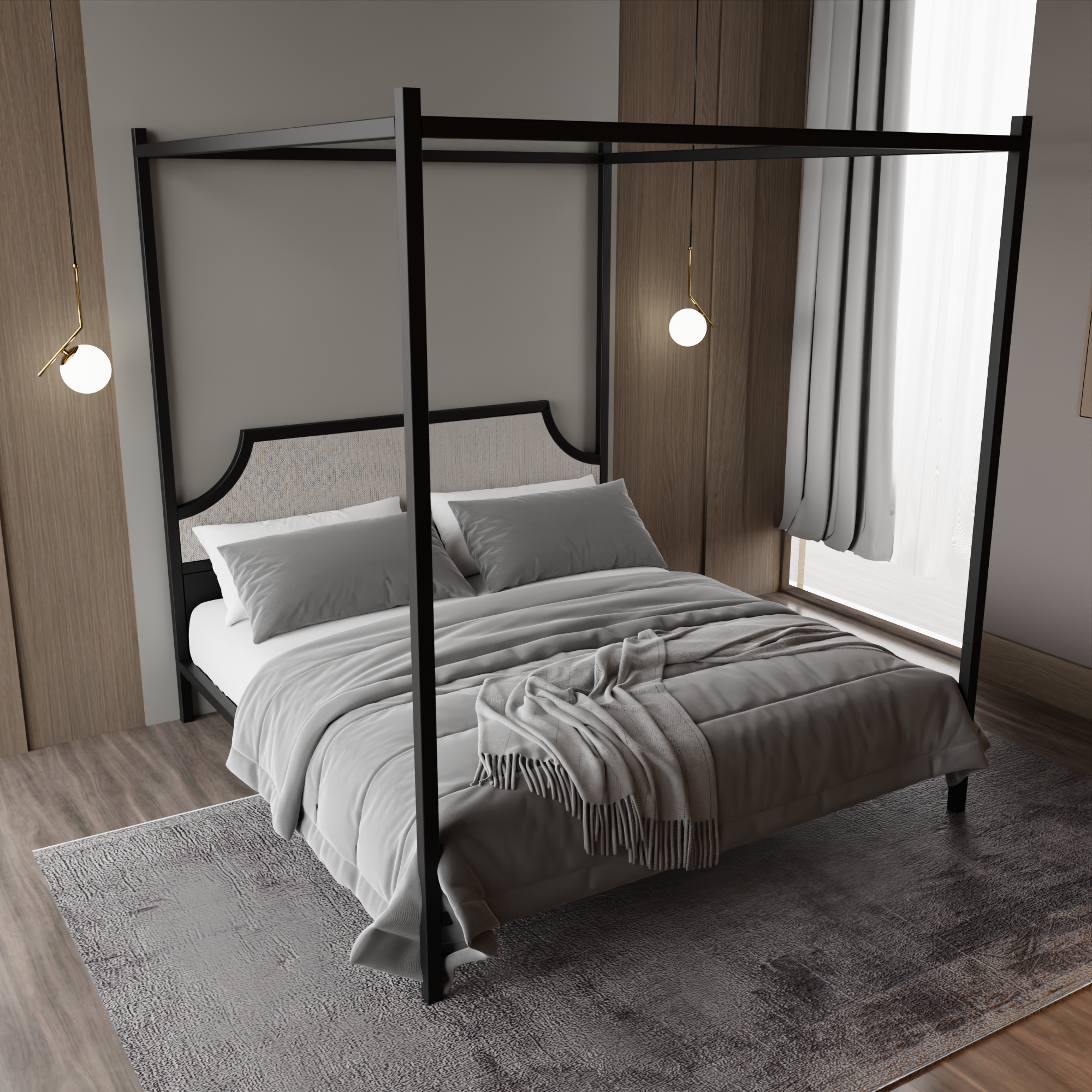 Metal Canopy Bed