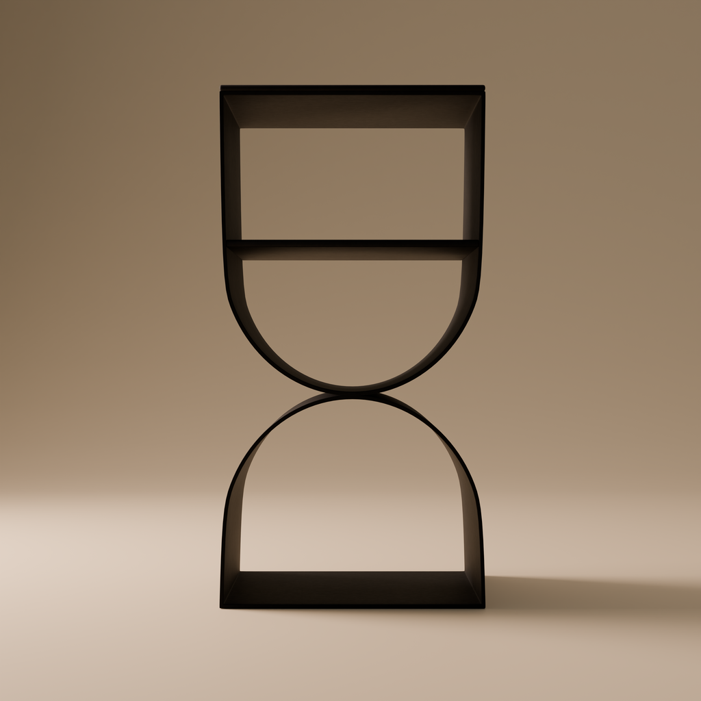 Metal Side Table | Minimalist Geometric Design