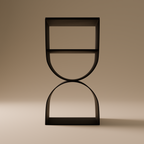 Metal Side Table | Minimalist Geometric Design