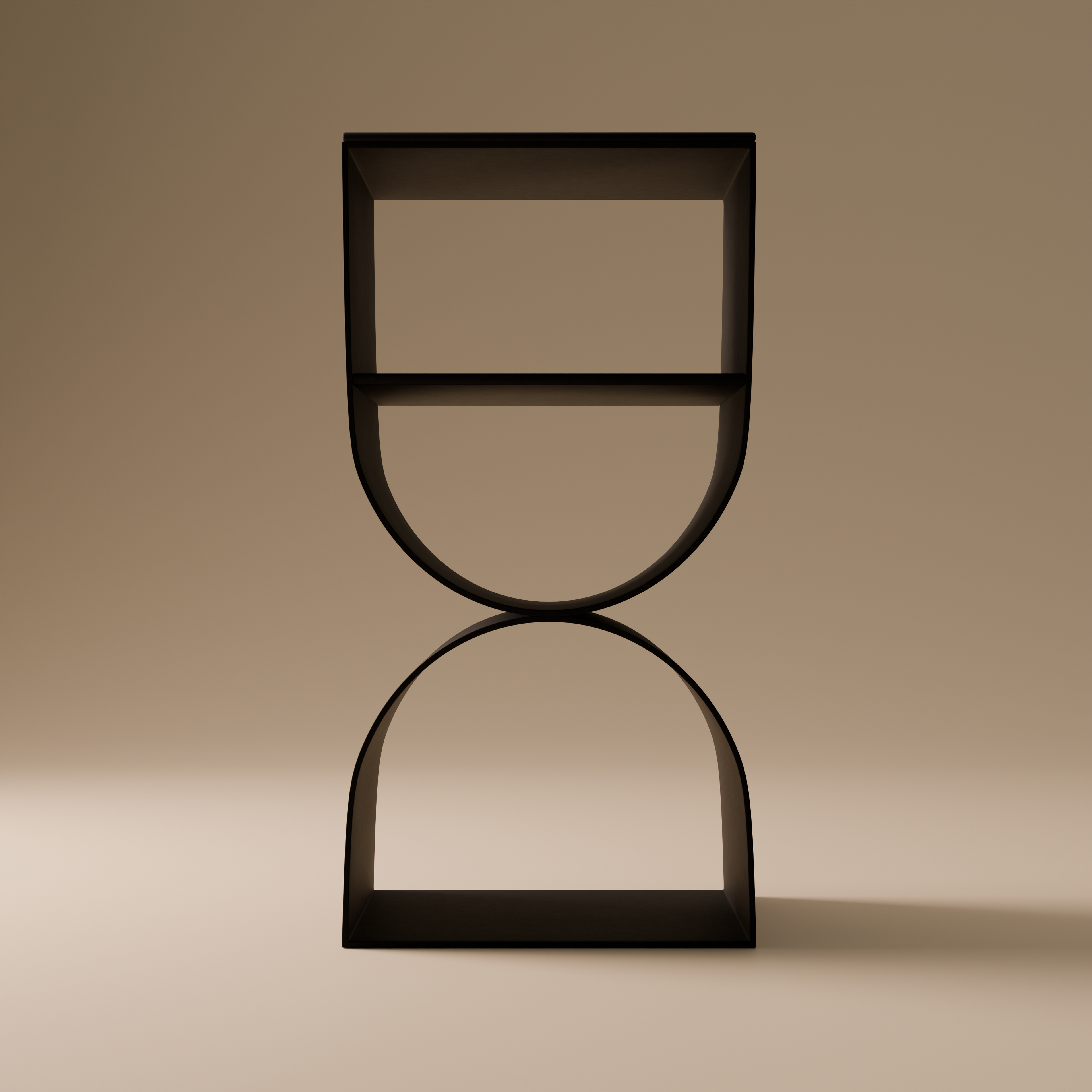 Metal Side Table | Minimalist Geometric Design