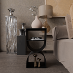 Metal Side Table | Minimalist Geometric Design
