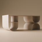 Metal Coffee Table | Minimalist Geometric Design
