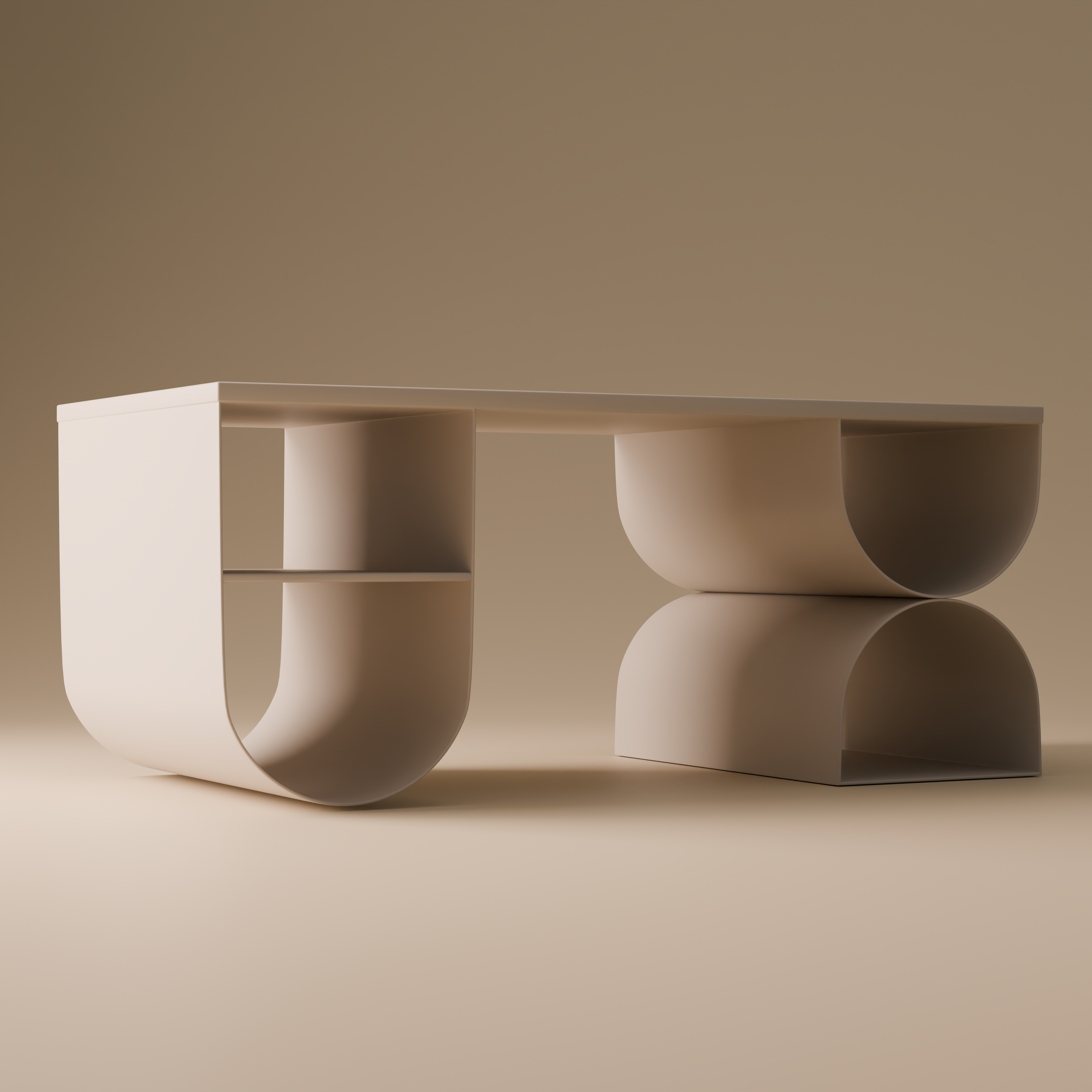 Metal Coffee Table | Minimalist Geometric Design