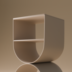 Metal Side Table | Minimalist Geometric Design