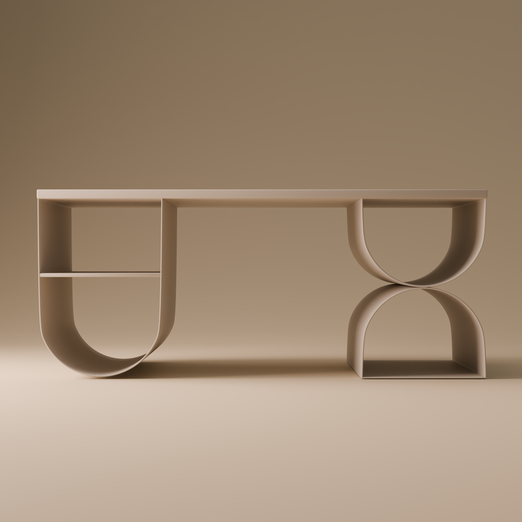 Metal Coffee Table | Minimalist Geometric Design