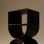 Metal Side Table | Minimalist Geometric Design