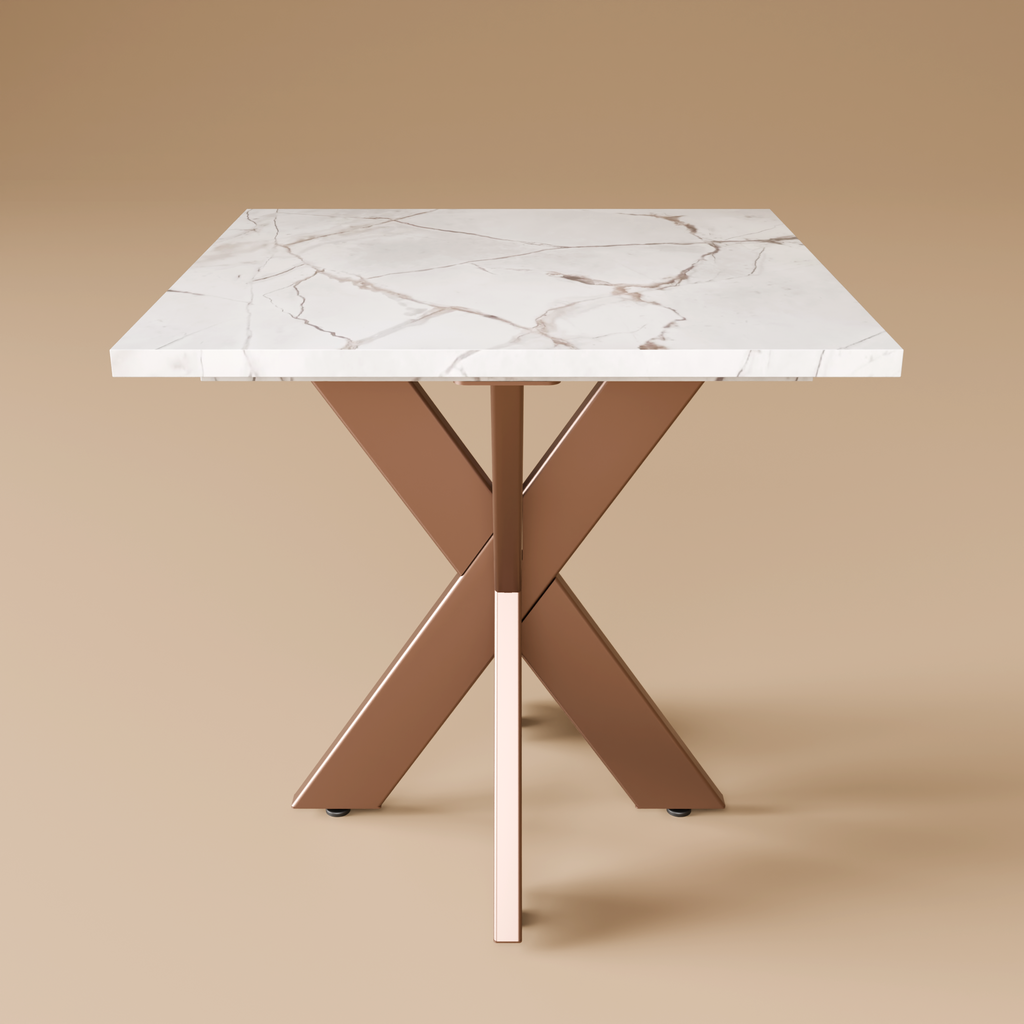 Metal & Marble X Table