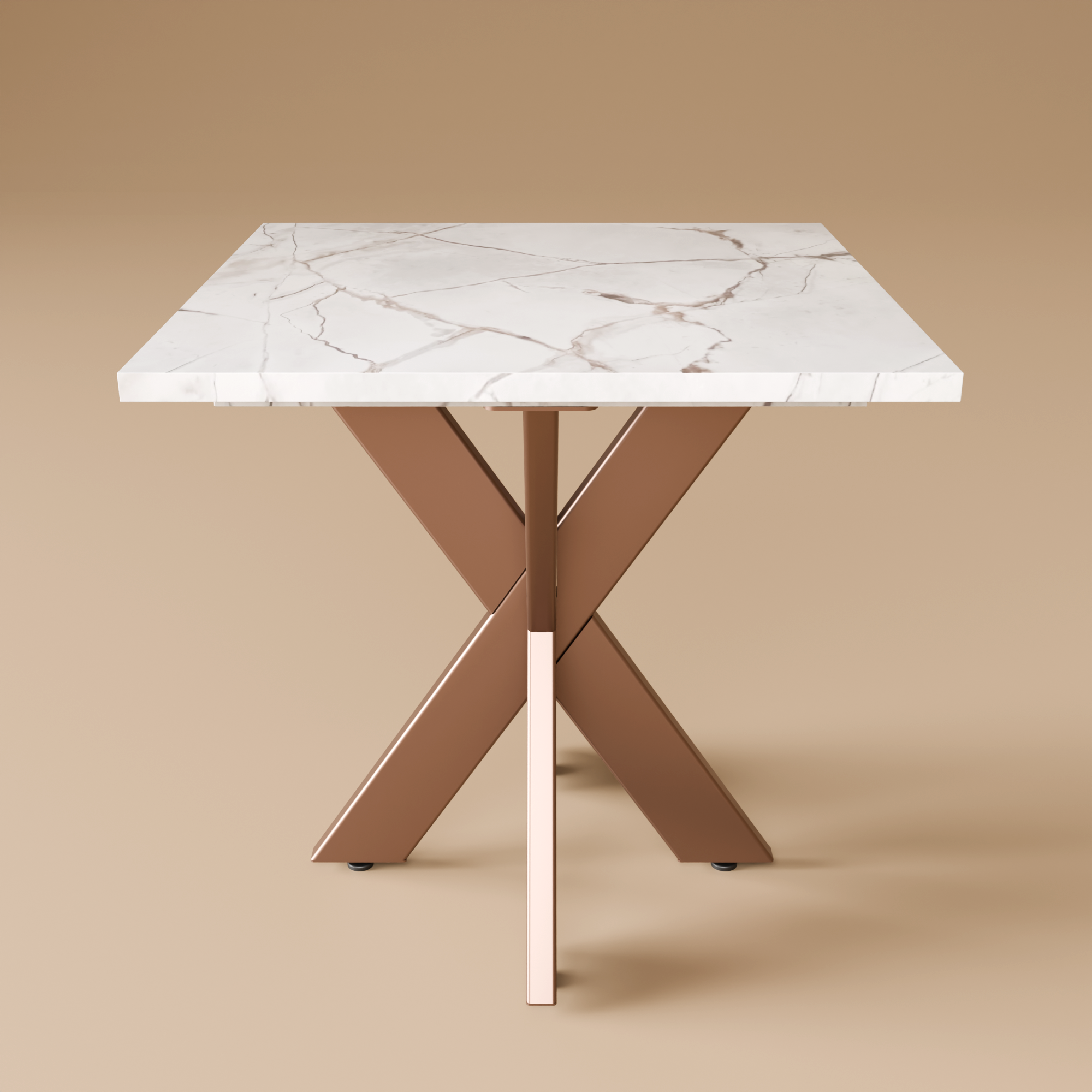 Metal & Marble X Table