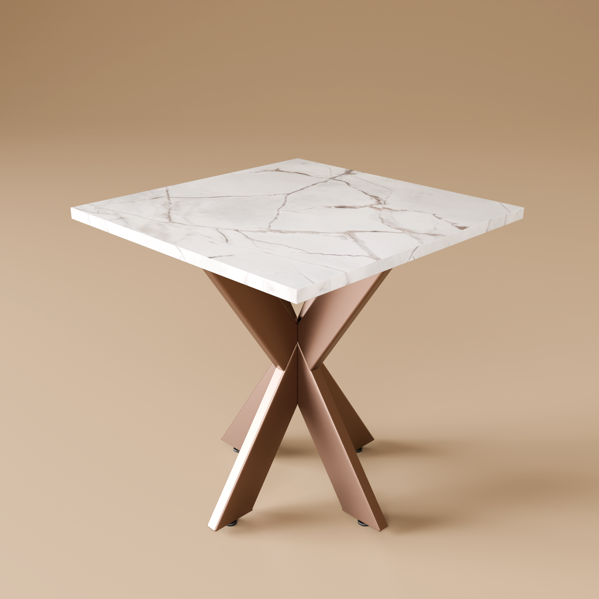 Metal & Marble X Table