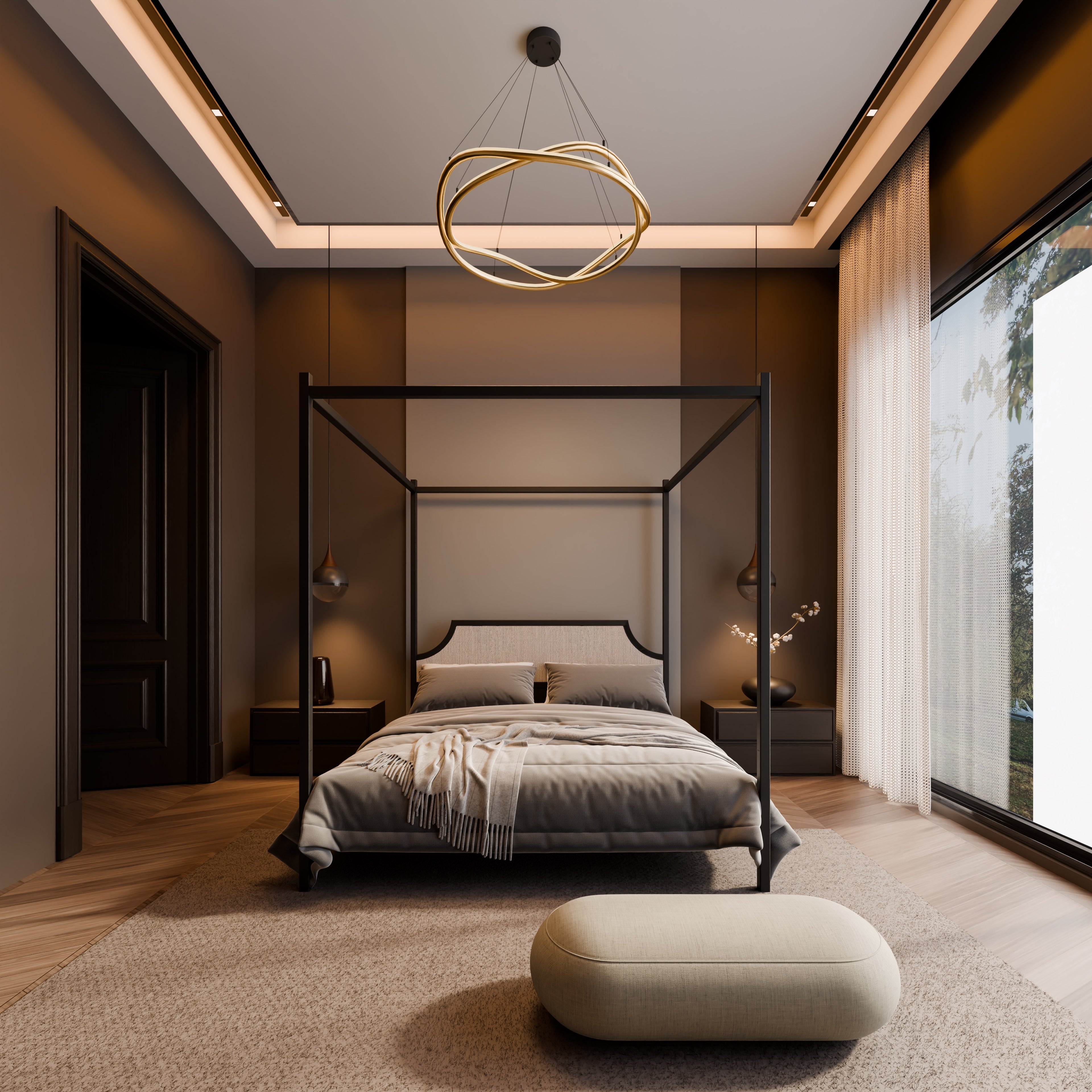 Metal Canopy Bed