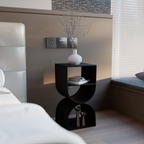 Metal Side Table | Minimalist Geometric Design