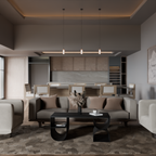 Metal Coffee Table | Minimalist Geometric Design